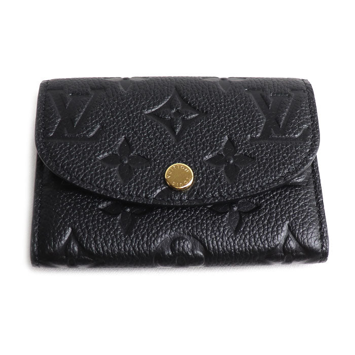 LOUIS VUITTON ルイ・ヴィトン ポルトモネ ロザリ コインケース アンプラント ブラック M81455 ICチップ レディース【中古】【極美品】