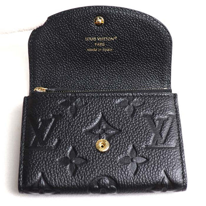 LOUIS VUITTON ルイ・ヴィトン ポルトモネ ロザリ コインケース アンプラント ブラック M81455 ICチップ レディース【中古】【極美品】