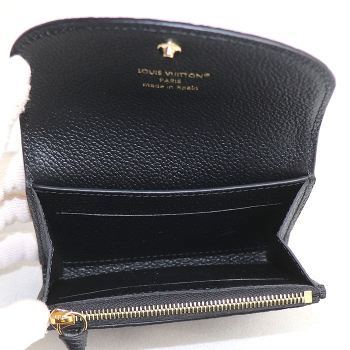 LOUIS VUITTON ルイ・ヴィトン ポルトモネ ロザリ コインケース アンプラント ブラック M81455 ICチップ レディース【中古】【極美品】