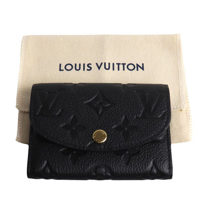 LOUIS VUITTON ルイ・ヴィトン ポルトモネ ロザリ コインケース アンプラント ブラック M81455 ICチップ レディース【中古】【極美品】
