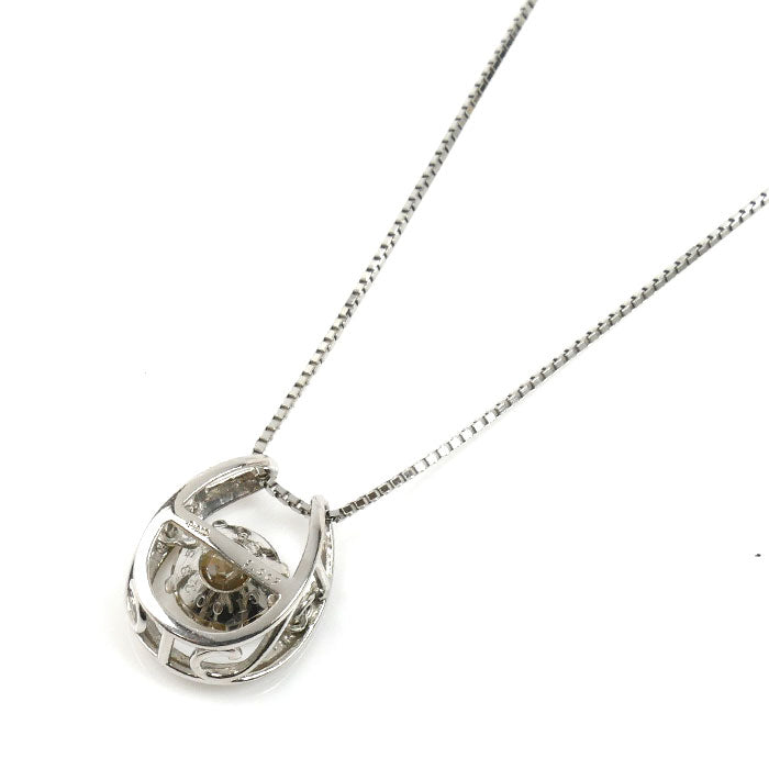 Pt900/850 スウィング ネックレス ダイヤモンド1.007ct 3.7g ～45cm フリーチェーン レディース【中古】