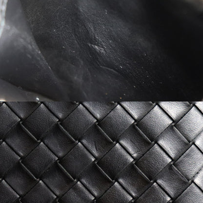 BOTTEGAVENETA ボッテガヴェネタ イントレチャート ピッコロ 二つ折り財布 ブラック 805654V4LQ28803 メンズ【中古】