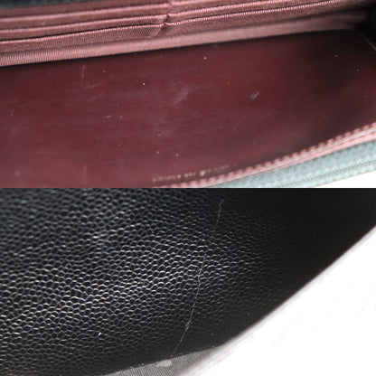 CHANEL シャネル マトラッセ キャビアスキン チェーンウォレット ショルダーバッグ ブラック A33814 キャビアスキン レディース【中古】