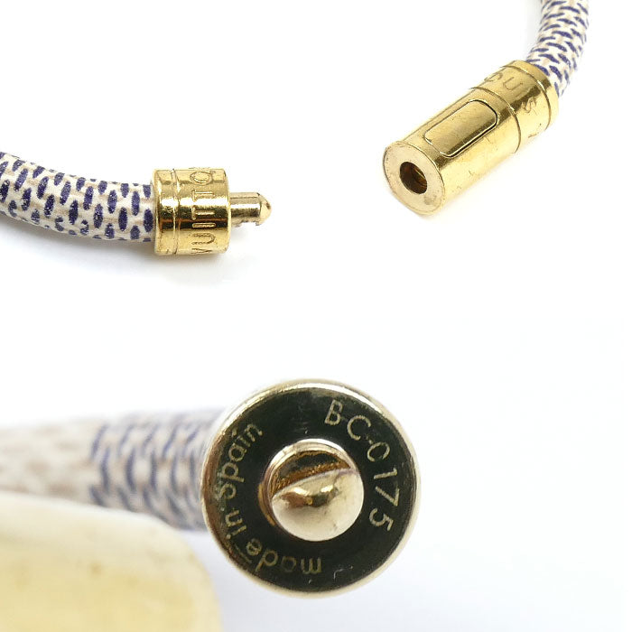 LOUIS VUITTON ルイ・ヴィトン ダミエアズールキャンバス ブラスレ キープイット ブレスレット M6607E BC0175 レディース【中古】