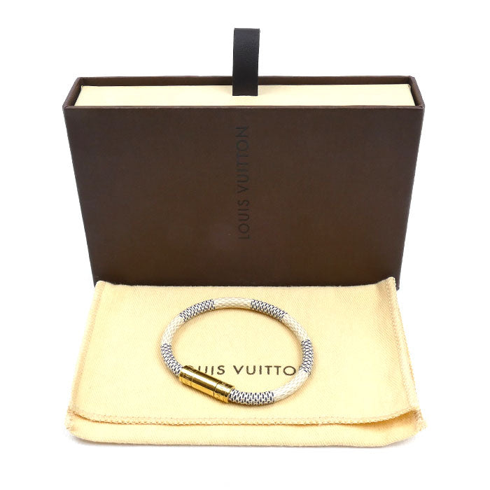 LOUIS VUITTON ルイ・ヴィトン ダミエアズールキャンバス ブラスレ キープイット ブレスレット M6607E BC0175 レディース【中古】