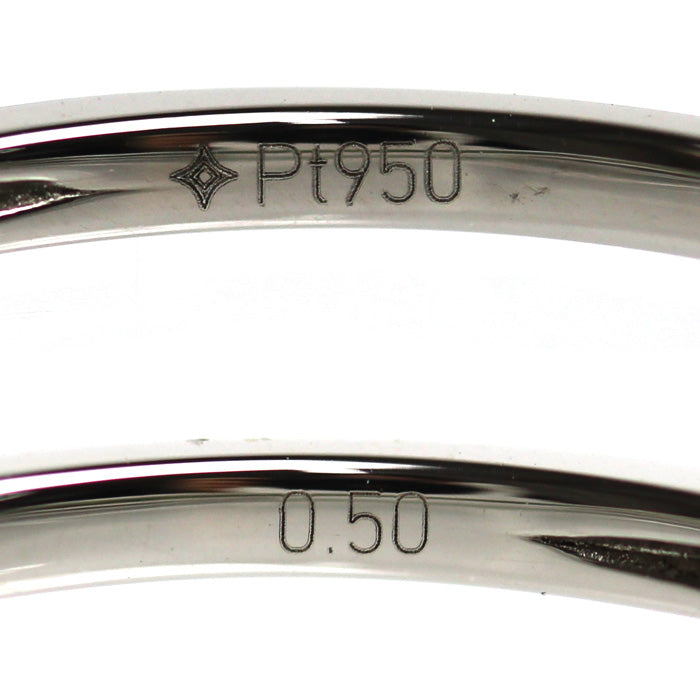 GSTV Pt950プラチナ リング・指輪 アレキサンドライト0.50ct 13号 2.1g レディース【中古】