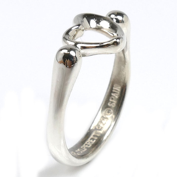 TIFFANY&Co. ティファニー シルバー925 オープンハート リング・指輪 9.5号 2.5g レディース【中古】