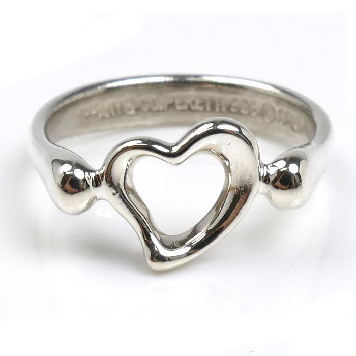 ティファニー オープンハート リング 指輪 14.5号 シルバー 925 刻印 ティファニー オープンハート リング 指輪 14.5号 シルバー 925