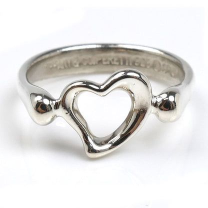 TIFFANY&Co. ティファニー シルバー925 オープンハート リング・指輪 9.5号 2.5g レディース【中古】