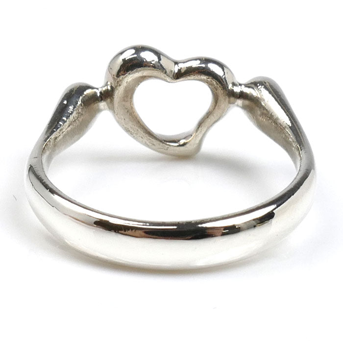 TIFFANY&Co. ティファニー シルバー925 オープンハート リング・指輪 9.5号 2.5g レディース【中古】