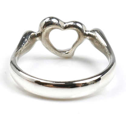 TIFFANY&Co. ティファニー シルバー925 オープンハート リング・指輪 9.5号 2.5g レディース【中古】
