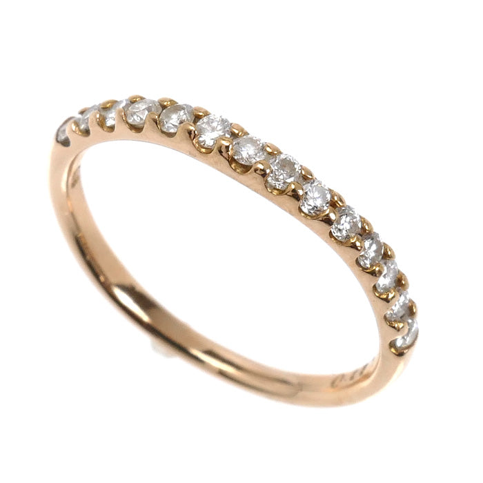 K18PG ピンクゴールド リング・指輪 ダイヤモンド0.23ct 9号 1.5g レディース【中古】