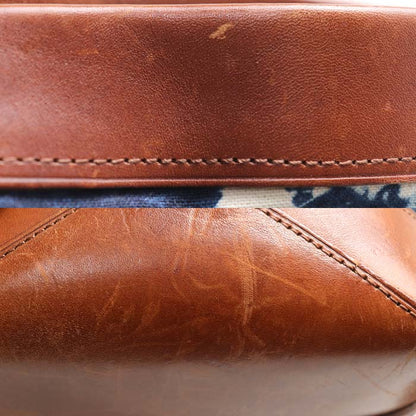 RALPH LAUREN ラルフローレン インディゴ染め 2Wayショルダーバッグ ブルー/ブラウン ユニセックス【中古】