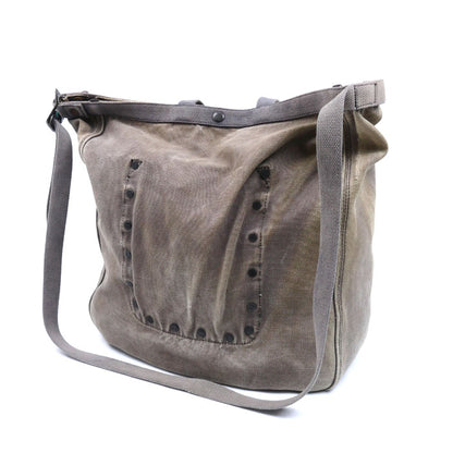 RRL ダブルアールエル USイーグルロゴ ヴィンテージ加工 2Wayショルダーバッグ グレージュ ユニセックス【中古】