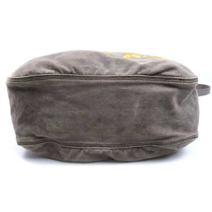RRL ダブルアールエル USイーグルロゴ ヴィンテージ加工 2Wayショルダーバッグ グレージュ ユニセックス【中古】