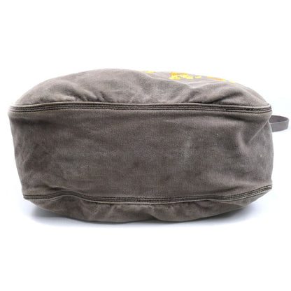RRL ダブルアールエル USイーグルロゴ ヴィンテージ加工 2Wayショルダーバッグ グレージュ ユニセックス【中古】