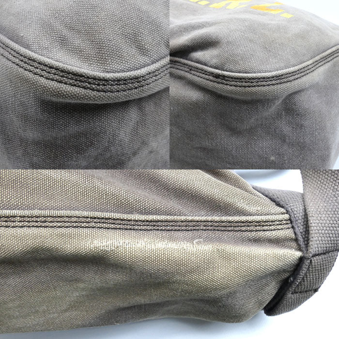 RRL ダブルアールエル USイーグルロゴ ヴィンテージ加工 2Wayショルダーバッグ グレージュ ユニセックス【中古】
