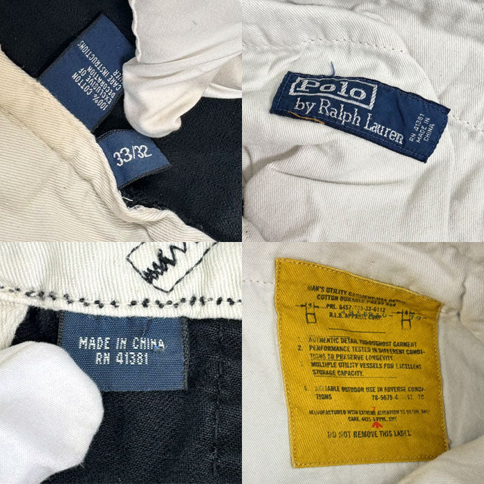 POLO RALPH LAUREN ポロ・ラルフローレン カーゴパンツ ブラック RL-067 
W33/L32 メンズ【中古】