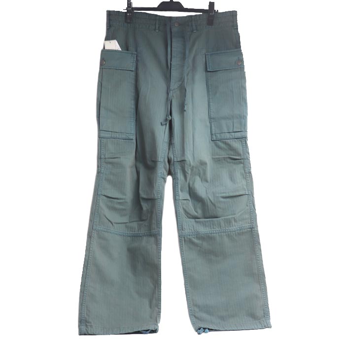 RRL ダブルアールエル ヘリンボーン ツイルカーゴ カーゴパンツ ブルー 782943794001 
W33/L32 メンズ【中古】【美品】