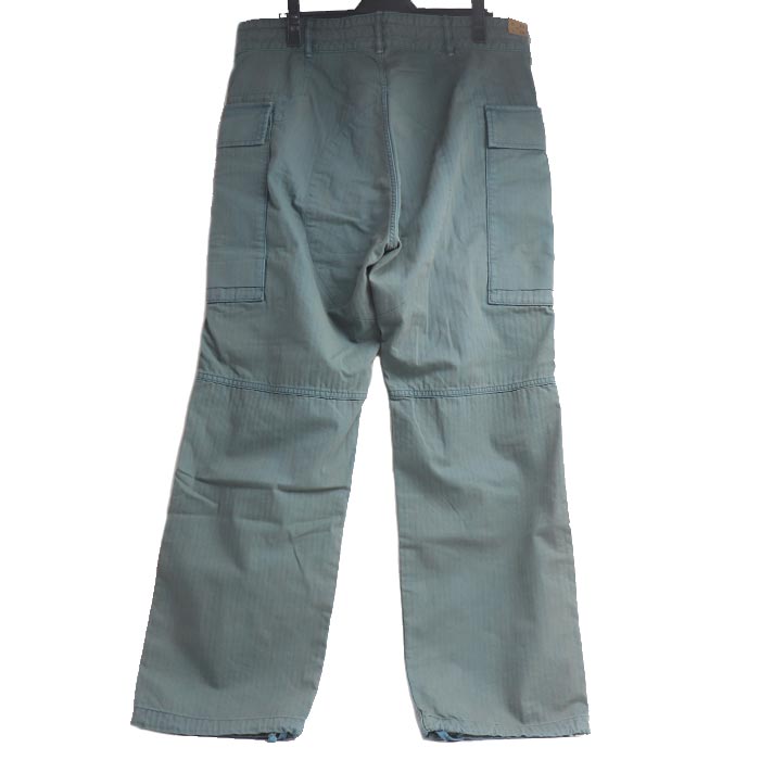 RRL ダブルアールエル ヘリンボーン ツイルカーゴ カーゴパンツ ブルー 782943794001 
W33/L32 メンズ【中古】【美品】