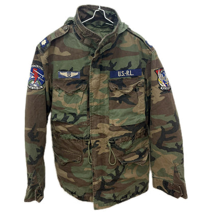 POLO RALPH LAUREN ポロ・ラルフローレン ダブルフェイス インナー ジャケット ミリタリージャケット カーキ 迷彩 710876604001 M メンズ【中古】