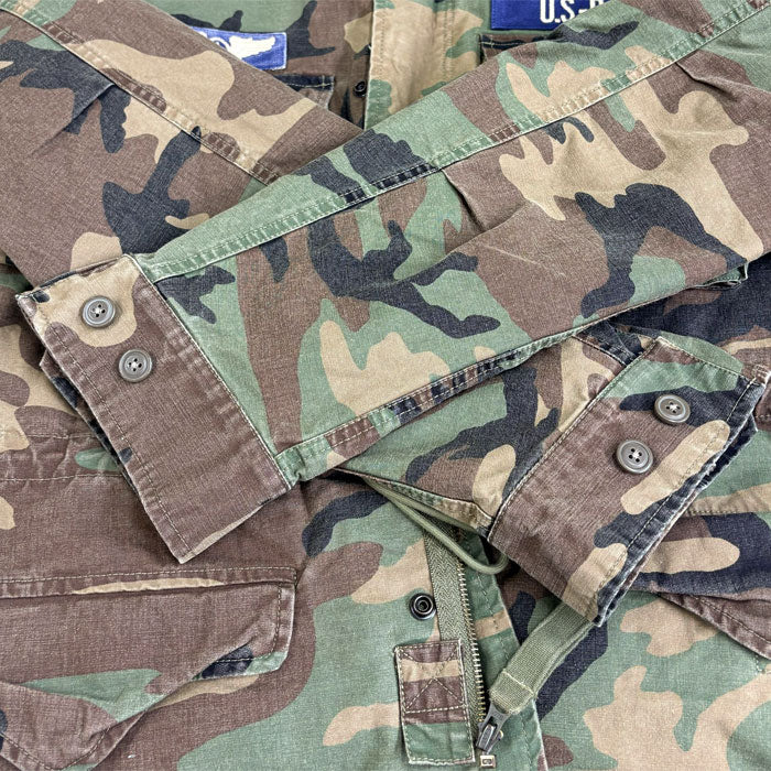 POLO RALPH LAUREN ポロ・ラルフローレン ダブルフェイス インナー ジャケット ミリタリージャケット カーキ 迷彩 710876604001 M メンズ【中古】