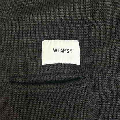 WTAPS ダブルタップス PALMER SWEATER カーディガン ブラック 212MADT-KNM01 
03 メンズ【中古】【美品】