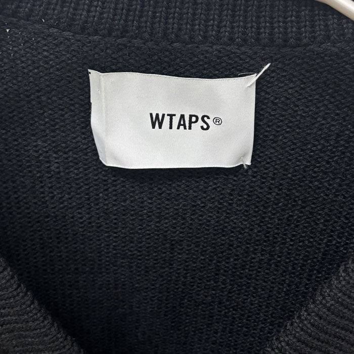 WTAPS ダブルタップス PALMER SWEATER カーディガン ブラック 212MADT-KNM01 
03 メンズ【中古】【美品】