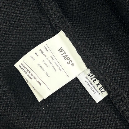 WTAPS ダブルタップス PALMER SWEATER カーディガン ブラック 212MADT-KNM01 
03 メンズ【中古】【美品】