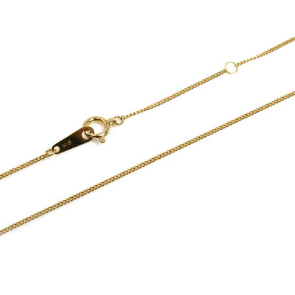 K18YG イエローゴールド ネックレス ダイヤモンド0.50ct 2.5g 41cm レディース【中古】