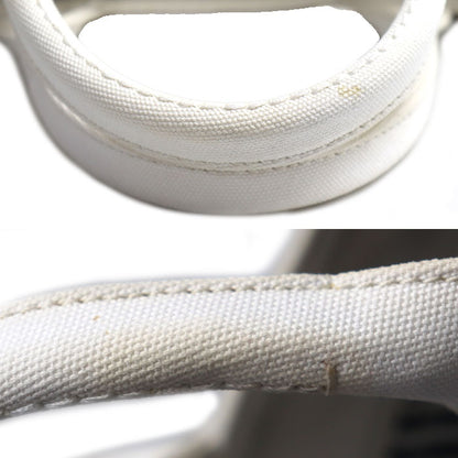PRADA プラダ カナパトート 2Wayショルダーバッグ ホワイト ネイビー 1BG439 ZKI F0UB0 レディース【中古】