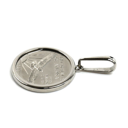 Pt9995/900 アメリカン イーグル 1/4OZ ペンダントトップ 10.1g 2001 ユニセックス【中古】