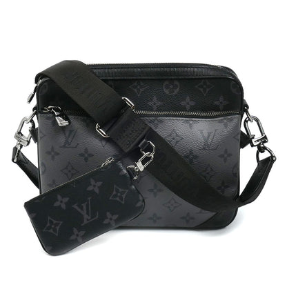 LOUIS VUITTON ルイ・ヴィトン トリオメッセンジャー ショルダーバッグ エクリプス M69443 TJ0271 メンズ【中古】