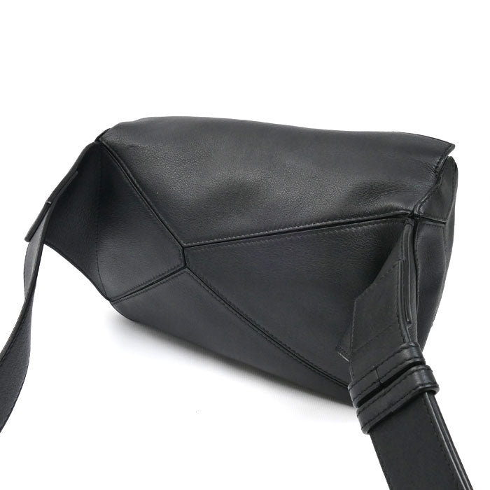 LOEWE ロエベ パズル バムバッグ スモール ボディバッグ ブラック B510P35X09 メンズ【中古】