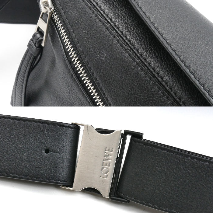 LOEWE ロエベ パズル バムバッグ スモール ボディバッグ ブラック B510P35X09 メンズ【中古】