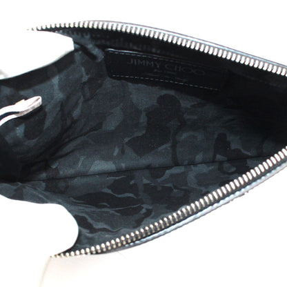 JIMMY CHOO ジミーチュウ デレク DEREK MINI クラッチバッグ ブラック ユニセックス【中古】