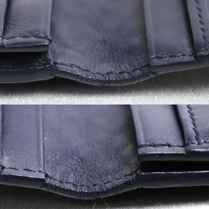 BOTTEGAVENETA ボッテガヴェネタ イントレチャート 長財布 ネイビー 120697 V4651 5009 メンズ【中古】