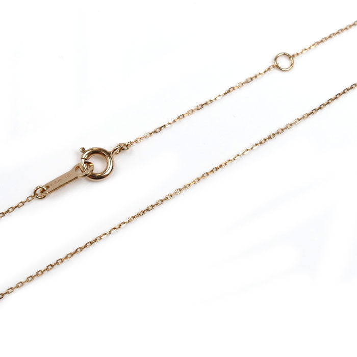 4℃ ヨンドシー シルバー ピンクゴールドコーティング ハート ネックレス 112114121923 ペリドット 1.7g 40cm レディース【中古】