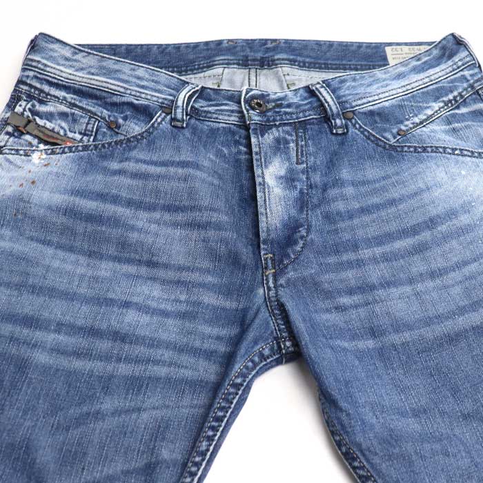 DIESEL ディーゼル BELTHER デニムパンツ ブルー メンズ【中古】