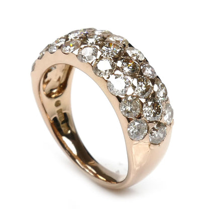 エステール K18PG ピンクゴールド リング・指輪 ダイヤモンド2.50ct 12号 4.6g レディース【中古】【美品】