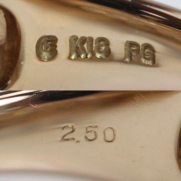 エステール K18PG ピンクゴールド リング・指輪 ダイヤモンド2.50ct 12号 4.6g レディース【中古】【美品】