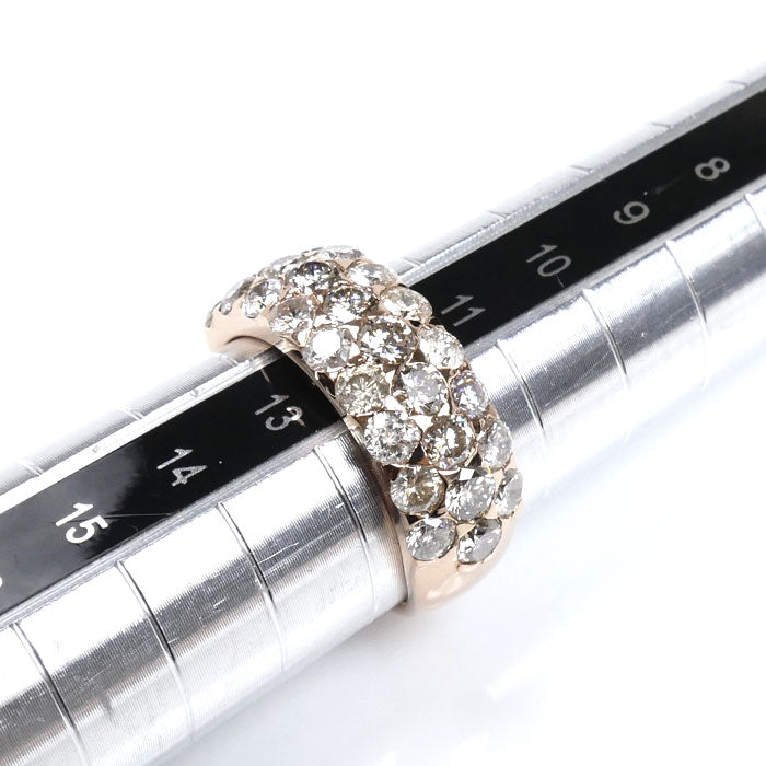 エステール K18PG ピンクゴールド リング・指輪 ダイヤモンド2.50ct 12号 4.6g レディース【中古】【美品】