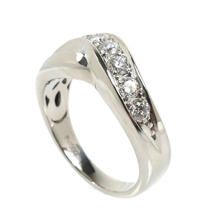 Pt1000プラチナ リング・指輪 ダイヤモンド0.50ct 13号 8.9g レディース【中古】【美品】