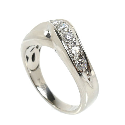 Pt1000プラチナ リング・指輪 ダイヤモンド0.50ct 13号 8.9g レディース【中古】【美品】