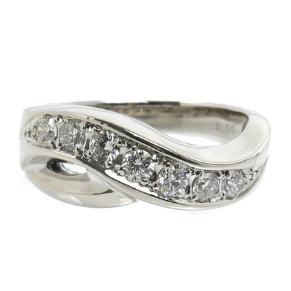 Pt1000プラチナ リング・指輪 ダイヤモンド0.50ct 13号 8.9g レディース【中古】【美品】