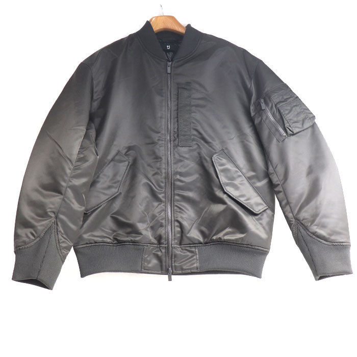UNIQLO x Jil Sander +J オーバーサイズ MA1 ナイロンジャケット カーキ L メンズ【中古】【美品】