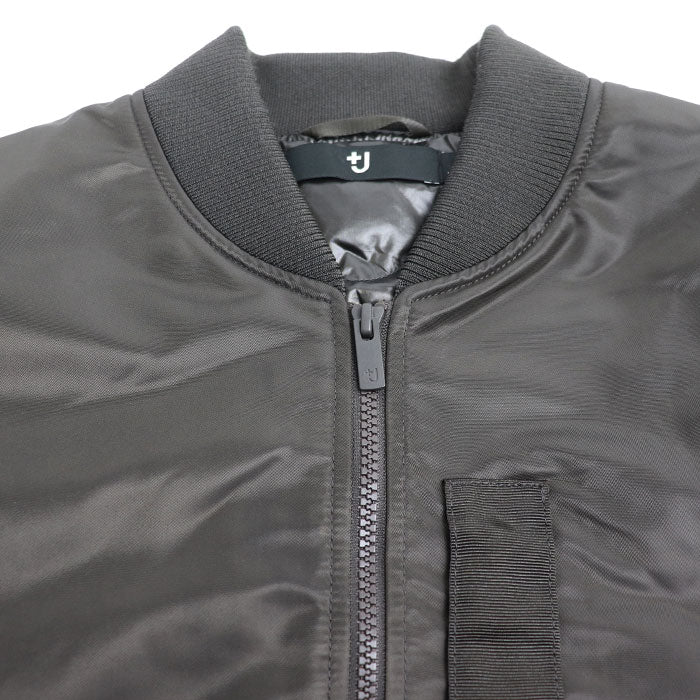 UNIQLO x Jil Sander +J オーバーサイズ MA1 ナイロンジャケット カーキ L メンズ【中古】【美品】
