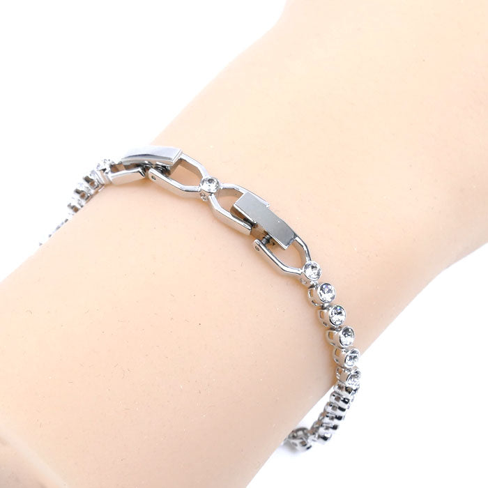 SWAROVSKI スワロフスキー GP クリスタル Imber Emily Tennis ブレスレット 1808960 レディース【中古】