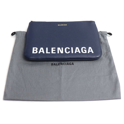 BALENCIAGA バレンシアガ ヴィル クラッチバッグ ネイビー 545773 ユニセックス【中古】【美品】