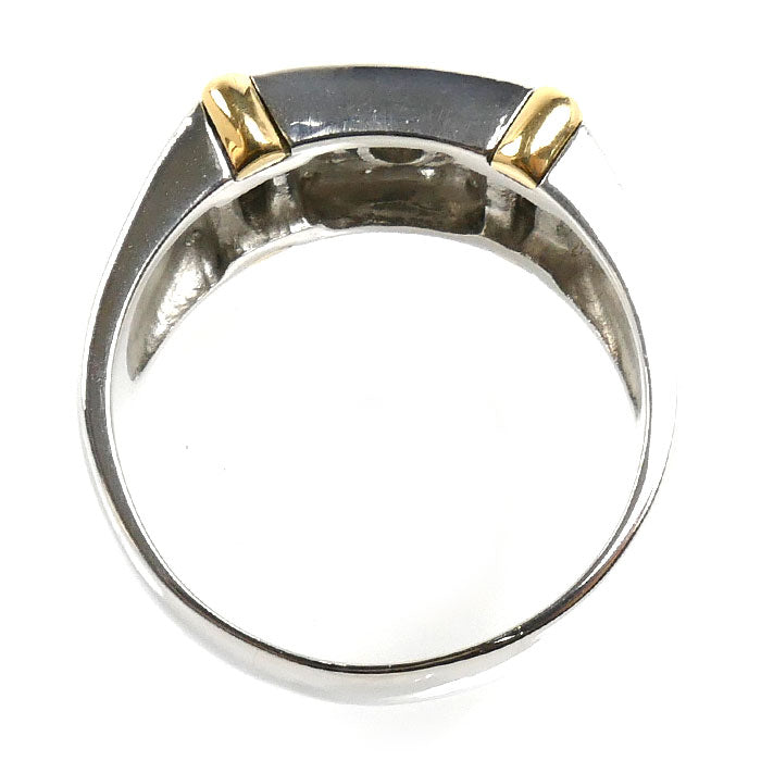 Pt900/K18YG リング・指輪 ダイヤモンド0.08ct 20.5号 15.0g メンズ【中古】【美品】